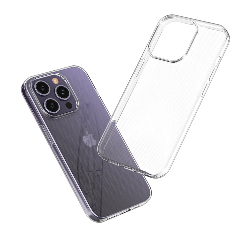 iPhone 15 Pro dėklas iš Ultra Clear serijos, skaidrus