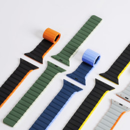 Magnetinis Apple Watch Ultra, SE, 9, 8, 7, 6, 5, 4, 3, 2, 1 (49, 45, 44, 42 mm) Dux Ducis dirželis (LD versija) – juoda ...