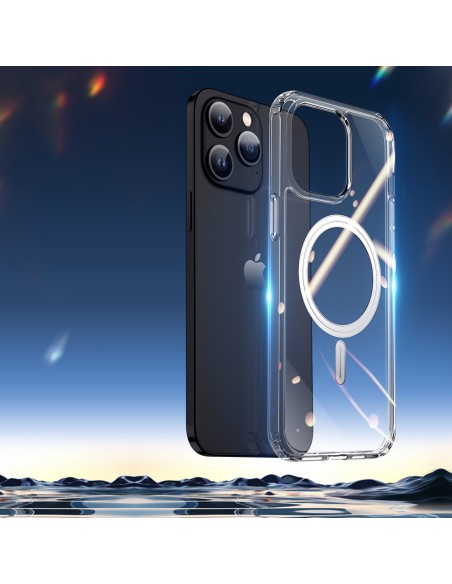 Dėklas skirtas iPhone 15 Pro Max su MagSafe Dux Ducis Clin - skaidrus