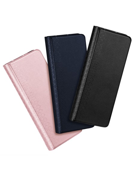 Odinis atverčiamas ir piniginės dėklas, skirtas Samsung Galaxy Z Fold5 5G Dux Ducis Bril – rožinis Odinis atverčiamas ir piniginės dėklas, skirtas Samsung Galaxy Z Fold5 5G Dux Ducis Bril – rožinis
