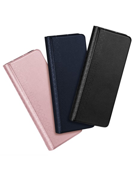 Odinis atverčiamas ir piniginės dėklas, skirtas Samsung Galaxy Z Fold5 5G Dux Ducis Bril – juodas Odinis atverčiamas ir piniginės dėklas, skirtas Samsung Galaxy Z Fold5 5G Dux Ducis Bril – juodas