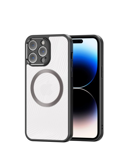 Šarvuotas iPhone 14 Pro Max dėklas, suderinamas su MagSafe Dux Ducis Aimo Mag - juodas Šarvuotas iPhone 14 Pro Max dėklas, suderinamas su MagSafe Dux Ducis Aimo Mag - juodas