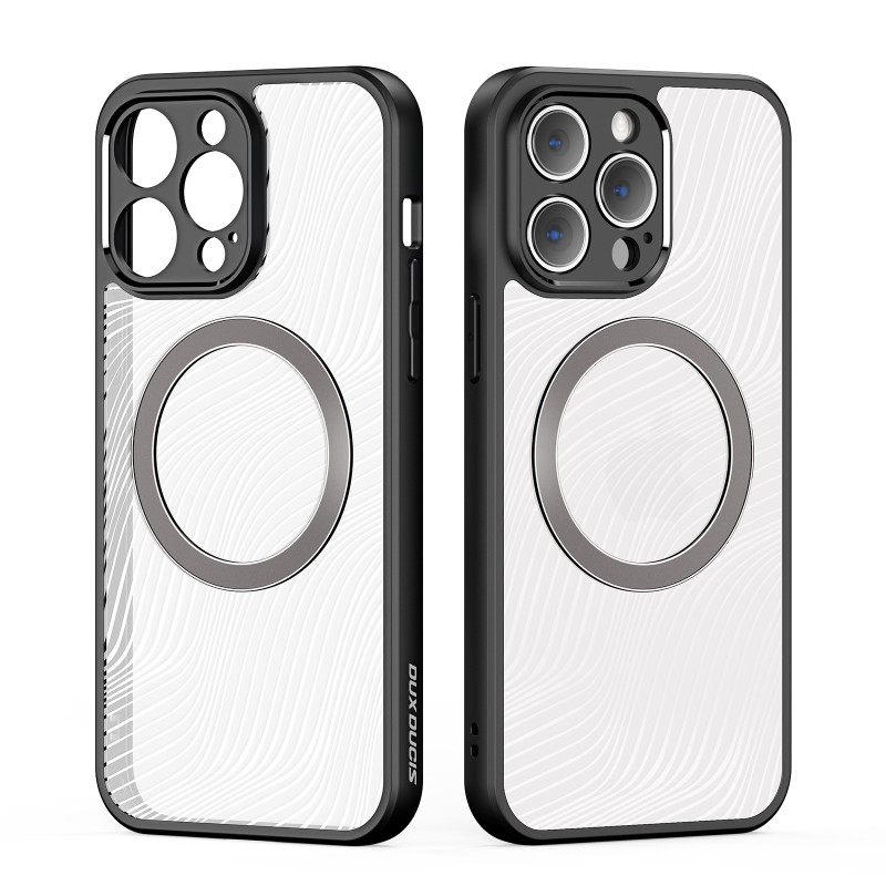 Šarvuotas iPhone 14 Pro Max dėklas, suderinamas su MagSafe Dux Ducis Aimo Mag - juodas
