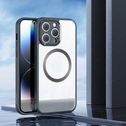 Šarvuotas iPhone 14 Pro dėklas, suderinamas su MagSafe Dux Ducis Aimo Mag - juodas