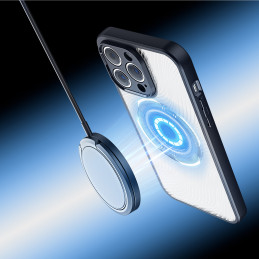 Šarvuotas iPhone 14 Pro dėklas, suderinamas su MagSafe Dux Ducis Aimo Mag - juodas
