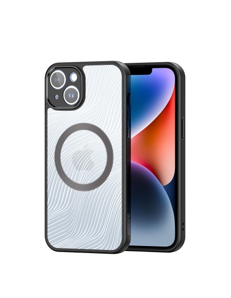 Šarvuotas iPhone 14 dėklas, suderinamas su MagSafe Dux Ducis Aimo Mag - juodas Šarvuotas iPhone 14 dėklas, suderinamas su MagSafe Dux Ducis Aimo Mag - juodas