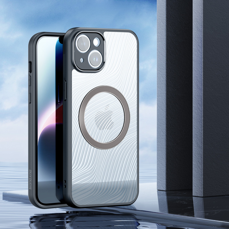 Šarvuotas iPhone 14 dėklas, suderinamas su MagSafe Dux Ducis Aimo Mag - juodas