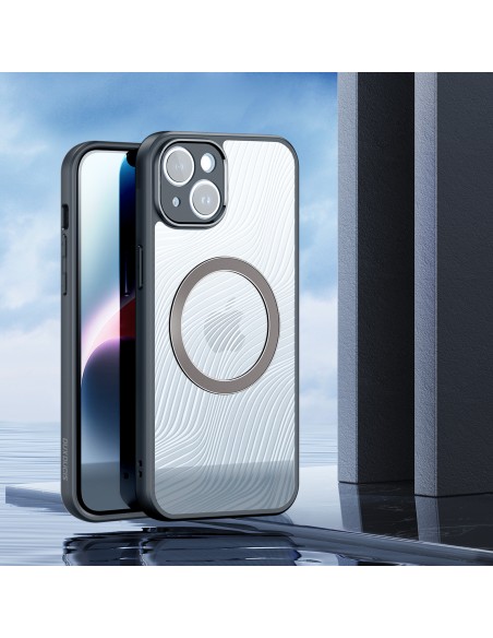 Šarvuotas iPhone 14 dėklas, suderinamas su MagSafe Dux Ducis Aimo Mag - juodas Šarvuotas iPhone 14 dėklas, suderinamas su MagSafe Dux Ducis Aimo Mag - juodas