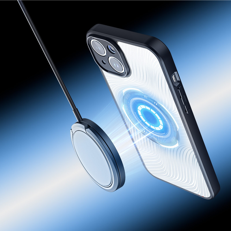 Šarvuotas iPhone 14 dėklas, suderinamas su MagSafe Dux Ducis Aimo Mag - juodas