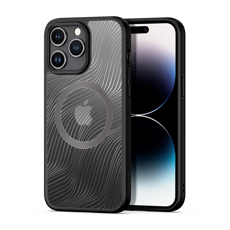 Šarvuotas dėklas iPhone 15 Pro Max su MagSafe Dux Ducis Aimo Mag - juodas Šarvuotas dėklas iPhone 15 Pro Max su MagSafe Dux Ducis Aimo Mag - juodas