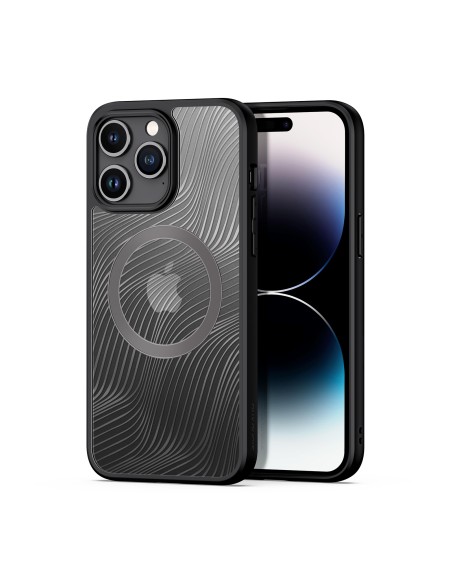 Šarvuotas dėklas iPhone 15 Pro Max su MagSafe Dux Ducis Aimo Mag - juodas