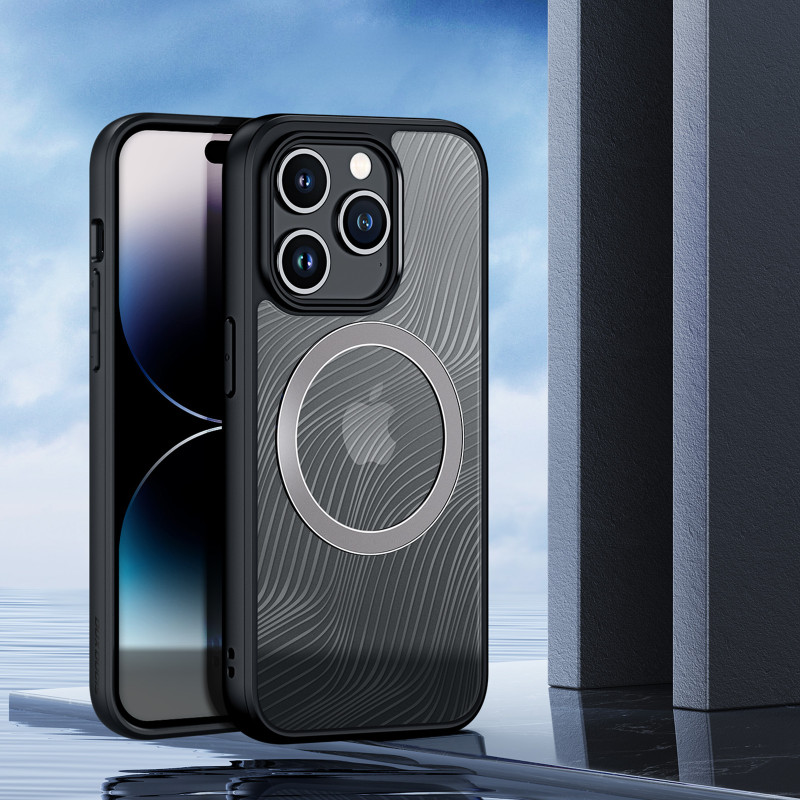 Šarvuotas dėklas iPhone 15 Pro su MagSafe Dux Ducis Aimo Mag - juodas