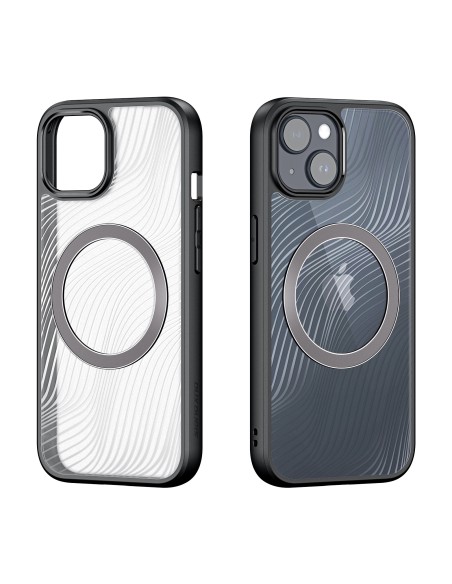 Šarvuotas dėklas iPhone 15 Plus su MagSafe Dux Ducis Aimo Mag - juodas Šarvuotas dėklas iPhone 15 Plus su MagSafe Dux Ducis Aimo Mag - juodas