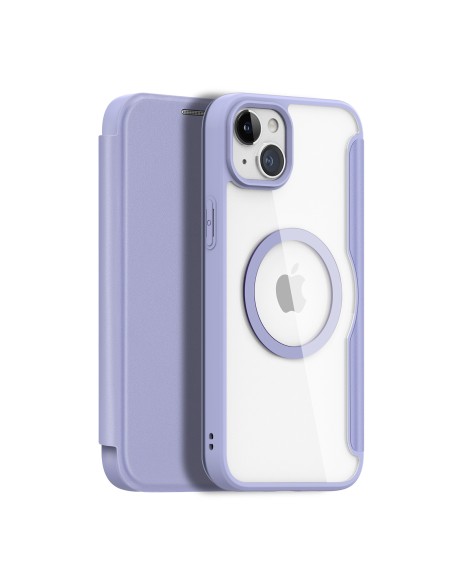 Dux Ducis Skin X Pro magnetinis atverčiamas dėklas su MagSafe iPhone 15 - violetinė Dux Ducis Skin X Pro magnetinis atverčiamas dėklas su MagSafe iPhone 15 - violetinė