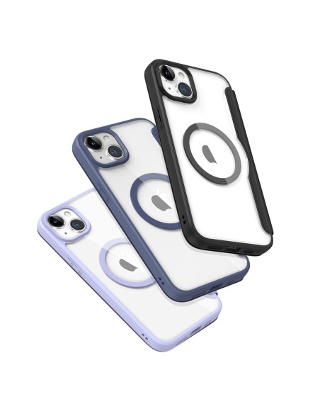 Dux Ducis Skin X Pro magnetinis atverčiamas dėklas su MagSafe iPhone 15 - violetinė Dux Ducis Skin X Pro magnetinis atverčiamas dėklas su MagSafe iPhone 15 - violetinė