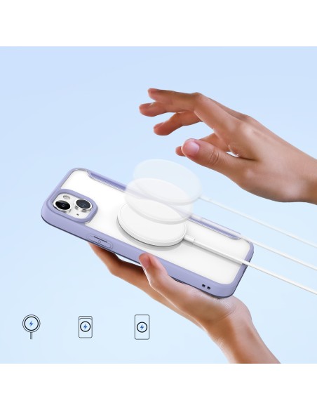 Dux Ducis Skin X Pro magnetinis atverčiamas dėklas su MagSafe iPhone 15 - violetinė Dux Ducis Skin X Pro magnetinis atverčiamas dėklas su MagSafe iPhone 15 - violetinė