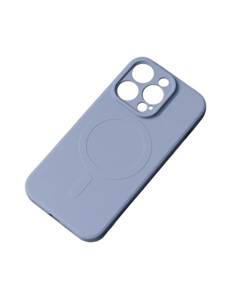 Magnetinis silikoninis dėklas iPhone 14 Pro Max Silicone Case Magsafe - pilkai mėlynas Magnetinis silikoninis dėklas iPhone 14 Pro Max Silicone Case Magsafe - pilkai mėlynas
