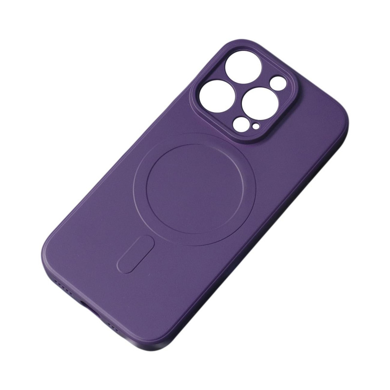 Magnetinis iPhone 14 Pro silikoninis dėklas Magsafe – violetinis Magnetinis iPhone 14 Pro silikoninis dėklas Magsafe – violetinis
