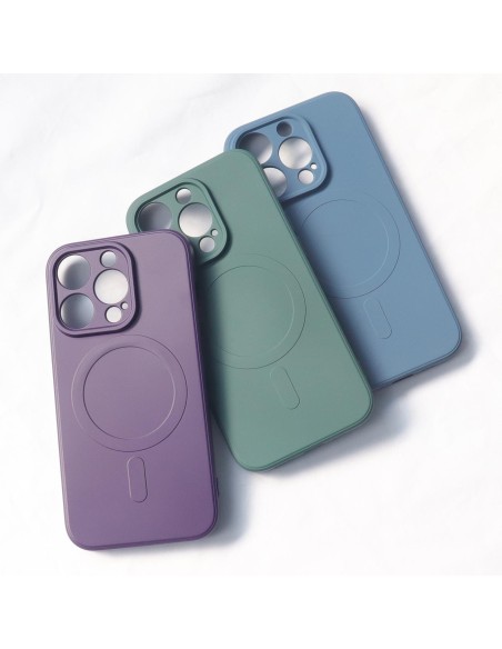 Magnetinis iPhone 14 Pro silikoninis dėklas Magsafe – violetinis Magnetinis iPhone 14 Pro silikoninis dėklas Magsafe – violetinis