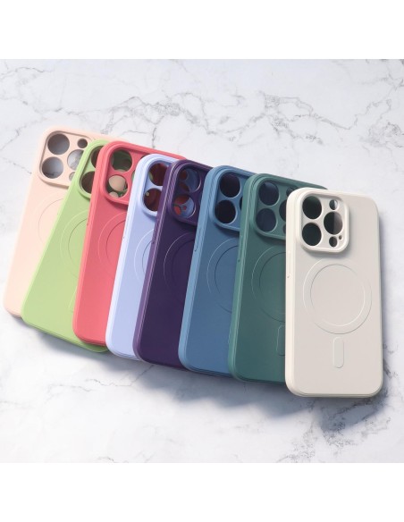Magnetinis iPhone 14 Pro silikoninis dėklas Magsafe – violetinis Magnetinis iPhone 14 Pro silikoninis dėklas Magsafe – violetinis