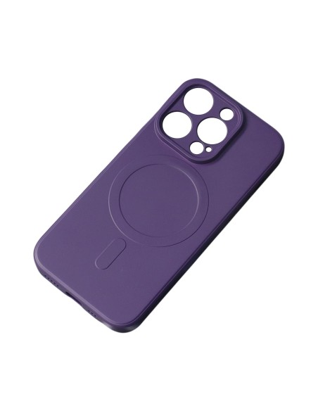 Magnetinis iPhone 14 Plus silikoninis dėklas Magsafe - violetinė Magnetinis iPhone 14 Plus silikoninis dėklas Magsafe - violetinė