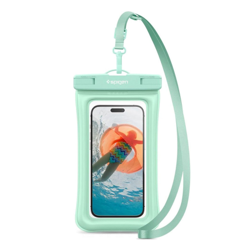 Spigen Aqua Shield A610 vandeniui atsparus dėklas, plūduriuojantis ant vandens - mėtų Spigen Aqua Shield A610 vandeniui atsparus dėklas, plūduriuojantis ant vandens - mėtų