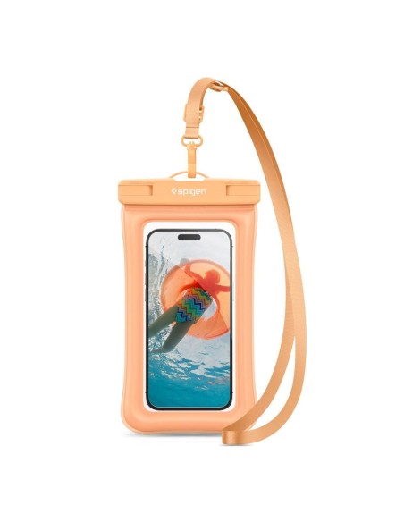 Spigen Aqua Shield A610 vandeniui atsparus dėklas, plūduriuojantis ant vandens - oranžinis Spigen Aqua Shield A610 vandeniui atsparus dėklas, plūduriuojantis ant vandens - oranžinis