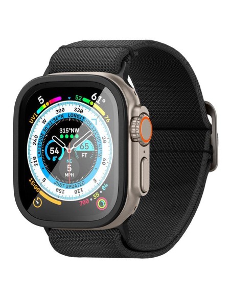 Spigen Glas.tR Slim Pro grūdintas stiklas, skirtas Apple Watch Ultra (49 mm) – juodas Spigen Glas.tR Slim Pro grūdintas stiklas, skirtas Apple Watch Ultra (49 mm) – juodas