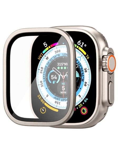 Spigen Glas.tR Slim Pro grūdintas stiklas, skirtas Apple Watch Ultra (49 mm) - smėlio spalvos Spigen Glas.tR Slim Pro grūdintas stiklas, skirtas Apple Watch Ultra (49 mm) - smėlio spalvos