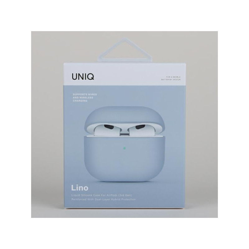 Uniq Lino dėklas, skirtas AirPods 3 - mėlynas