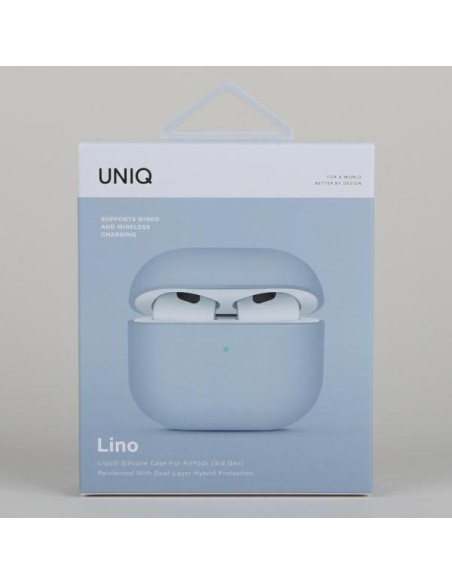 Uniq Lino dėklas, skirtas AirPods 3 - mėlynas