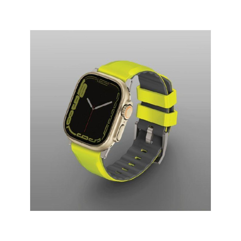 UNIQ Linus Airosoft silikoninis dirželis, skirtas Apple Watch 1/ 2/ 3/ 4/ 5/ 6/ 7/ 8/ SE/ SE2/ Ultra 42/ 44/ 45/ 49mm – ...