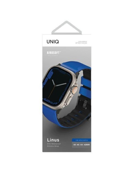 UNIQ Linus Airosoft silikoninis dirželis, skirtas Apple Watch 1/ 2/ 3/ 4/ 5/ 6/ 7/ 8/ SE/ SE2/ Ultra 42/ 44/ 45/ 49mm – ...
