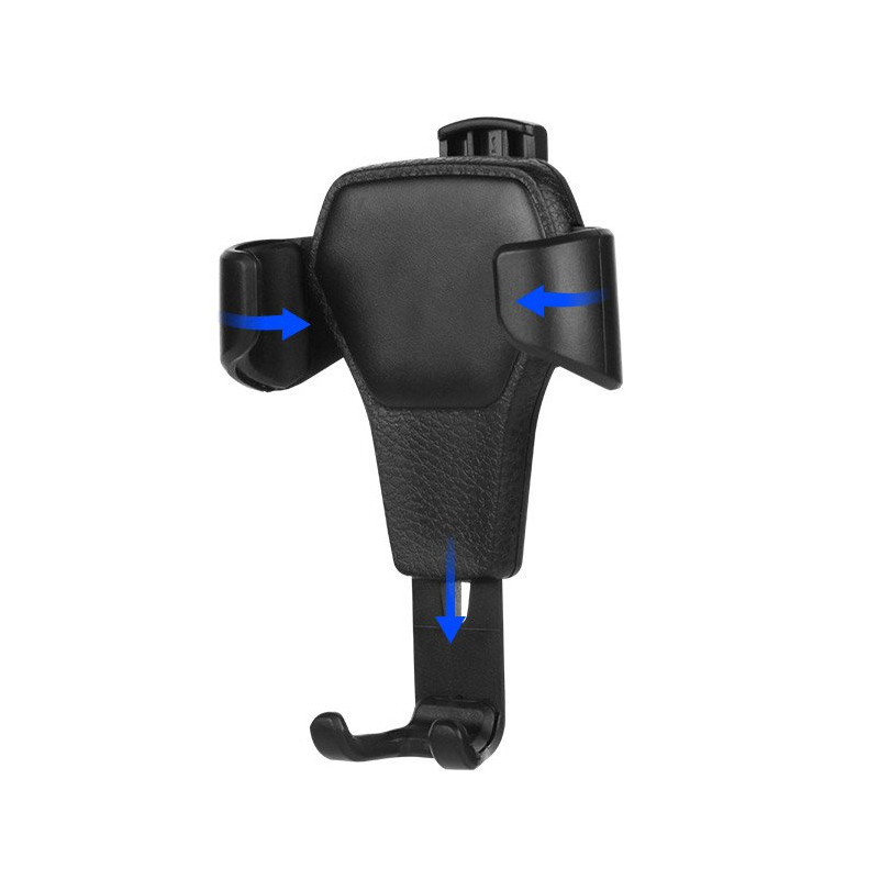 Gravitacinis automobilinio telefono laikiklis oro angai Car Holder H01 juodas
