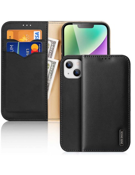 Dux Ducis Hivo RFID blokuojantis piniginės dėklas, skirtas iPhone 15 Plus – juodas Dux Ducis Hivo RFID blokuojantis piniginės dėklas, skirtas iPhone 15 Plus – juodas