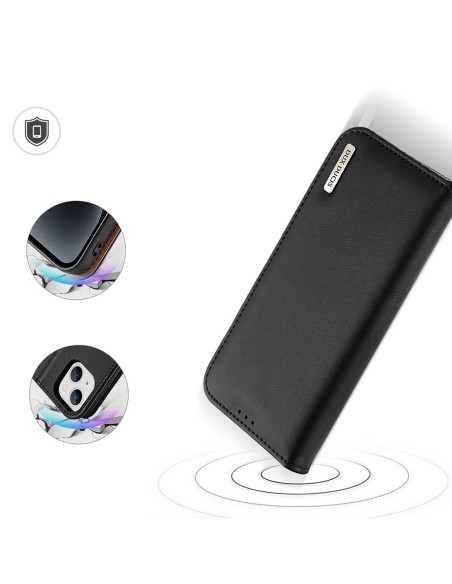 Dux Ducis Hivo RFID blokuojantis piniginės dėklas, skirtas iPhone 15 Plus – juodas Dux Ducis Hivo RFID blokuojantis piniginės dėklas, skirtas iPhone 15 Plus – juodas