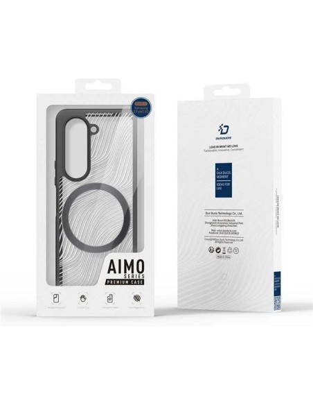 „Samsung Galaxy Z Fold5 5G Armored Case“, suderinamas su „MagSafe Dux Ducis Aimo Mag“ - juodas „Samsung Galaxy Z Fold5 5G Armored Case“, suderinamas su „MagSafe Dux Ducis Aimo Mag“ - juodas