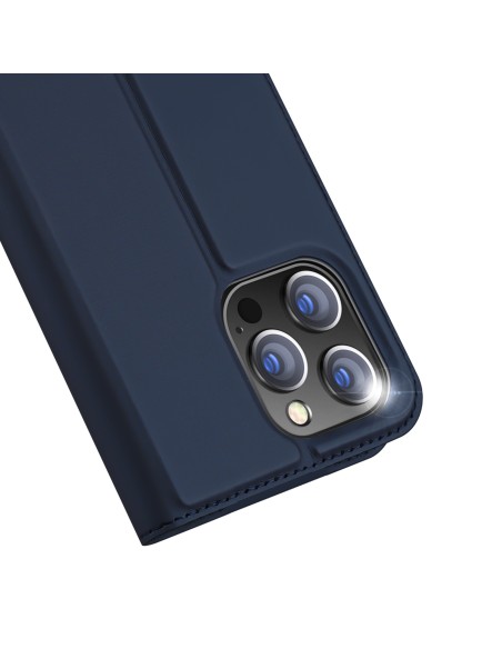 Dėklas skirtas iPhone 15 Pro Max, dangtelis su atvartu ir piniginė Dux Ducis Skin Pro - mėlyna Dėklas skirtas iPhone 15 Pro Max, dangtelis su atvartu ir piniginė Dux Ducis Skin Pro - mėlyna
