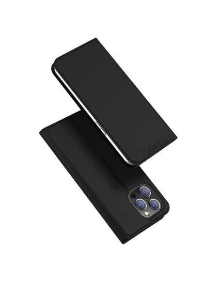 Dux Ducis Skin Pro iPhone 15 Pro Max dėklas su atvartu ir pinigine - juodos spalvos Dux Ducis Skin Pro iPhone 15 Pro Max dėklas su atvartu ir pinigine - juodos spalvos