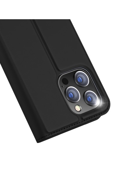 Dux Ducis Skin Pro iPhone 15 Pro Max dėklas su atvartu ir pinigine - juodos spalvos Dux Ducis Skin Pro iPhone 15 Pro Max dėklas su atvartu ir pinigine - juodos spalvos