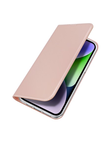 Dux Ducis Skin Pro iPhone 15 Plus dėklas su atvartu ir pinigine - rožinė Dux Ducis Skin Pro iPhone 15 Plus dėklas su atvartu ir pinigine - rožinė