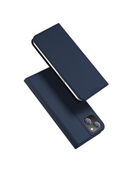 Dux Ducis Skin Pro iPhone 15 Plus dėklas su atvartu ir pinigine - mėlyna