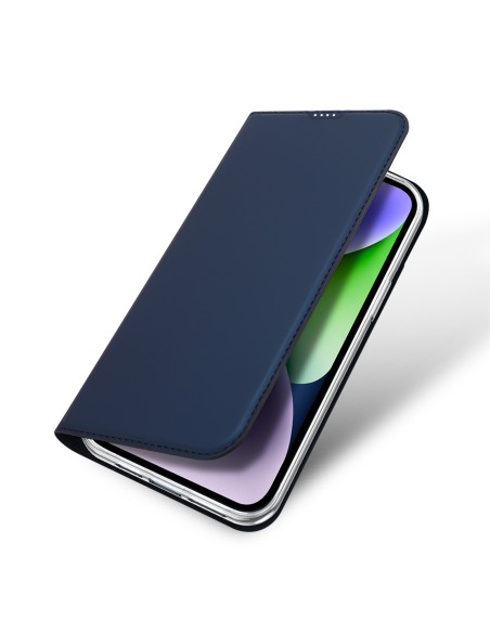 Dux Ducis Skin Pro iPhone 15 Plus dėklas su atvartu ir pinigine - mėlyna
