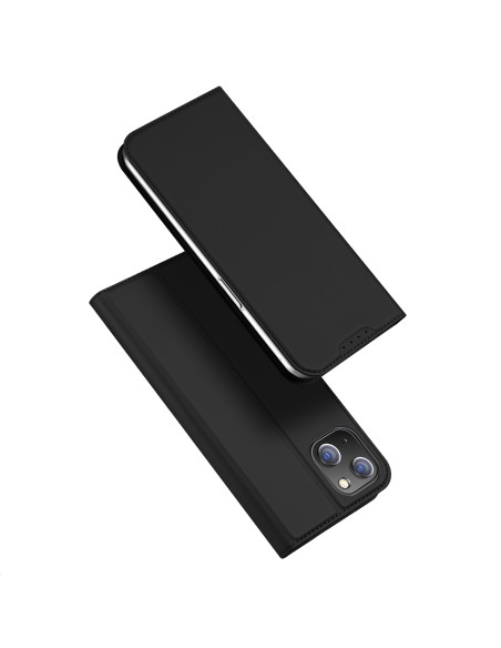 Dux Ducis Skin Pro dėklas iPhone 15 Plus su atvartu ir pinigine - juodas Dux Ducis Skin Pro dėklas iPhone 15 Plus su atvartu ir pinigine - juodas