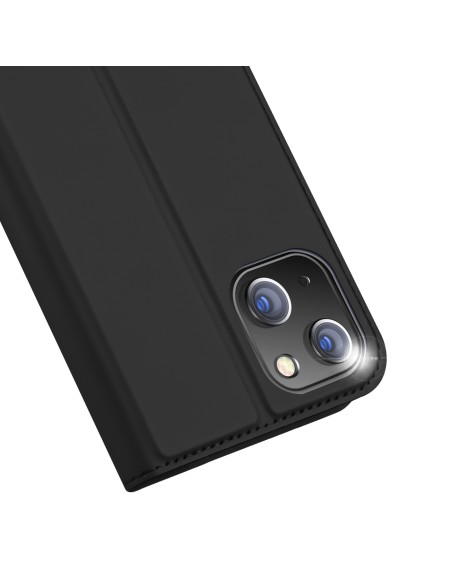 Dux Ducis Skin Pro dėklas iPhone 15 Plus su atvartu ir pinigine - juodas Dux Ducis Skin Pro dėklas iPhone 15 Plus su atvartu ir pinigine - juodas