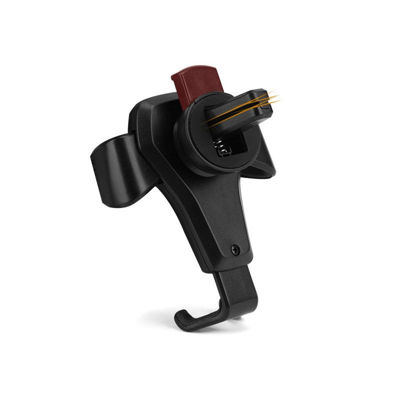 Gravitacinis automobilinio telefono laikiklis oro angai Car Holder H01 juodas
