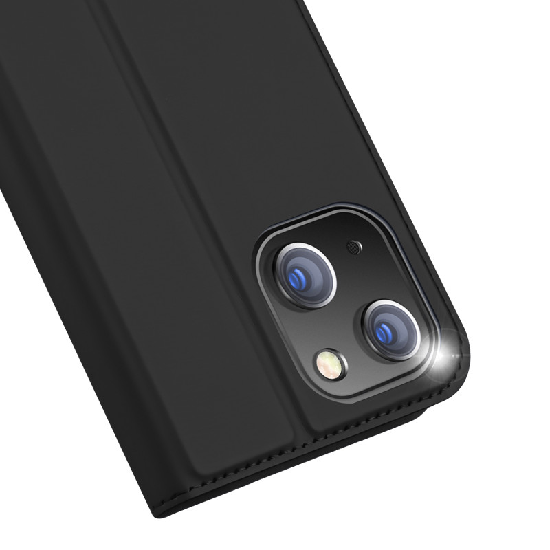 Dux Ducis Skin Pro atverčiamas ir piniginės dėklas iPhone 15 - juodas
