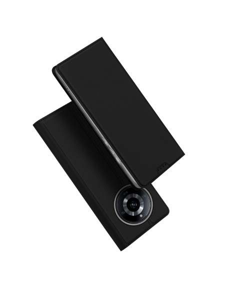 Dux Ducis Skin Pro dėklas, skirtas Realme 11 dangteliu su atvartu kortelių piniginės stovu juodas Dux Ducis Skin Pro dėklas, skirtas Realme 11 dangteliu su atvartu kortelių piniginės stovu juodas