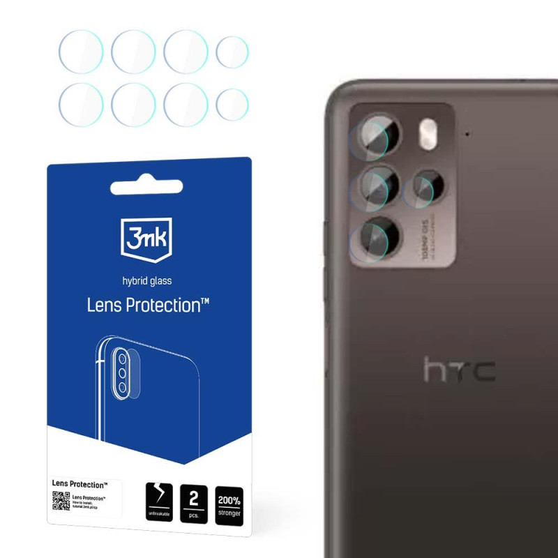 3mk Lens Protection™ hibridinis fotoaparato stiklas, skirtas HTC U23 Pro
