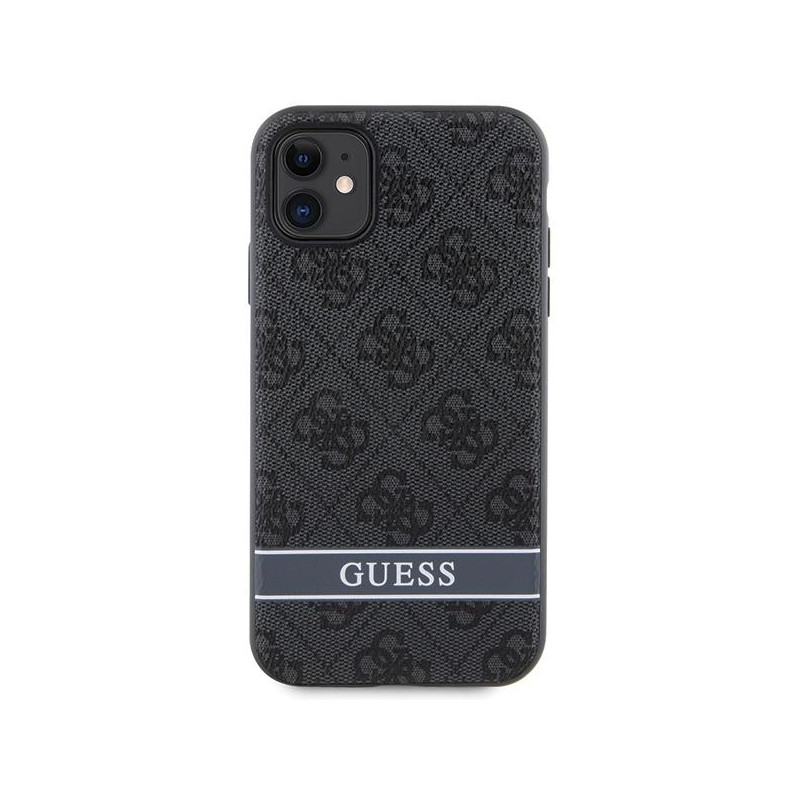 Guess 4G Stripes dėklas, skirtas iPhone 11 / Xr - pilkas